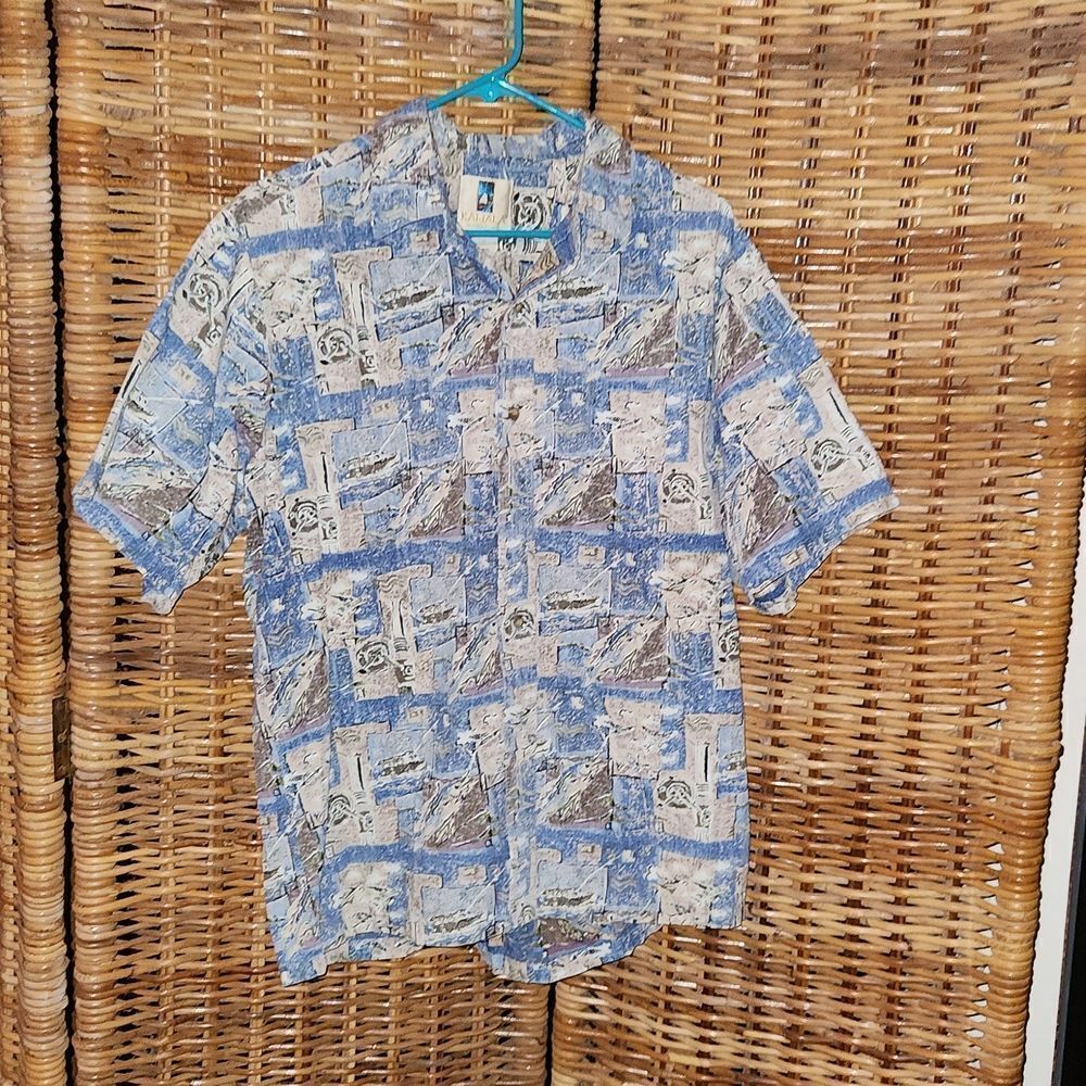 Kahala Hawaiian Aloha Shirt L
